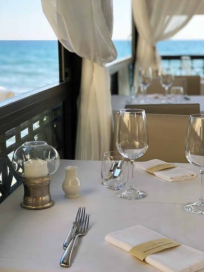 Edle Restaurant-Terrasse