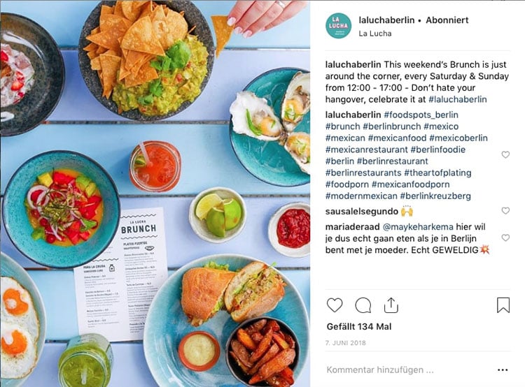 Gastronomie Social Media Post
