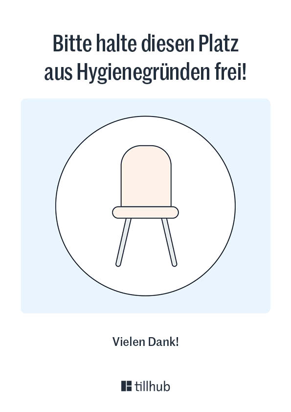 Platz freihalten Vorlage