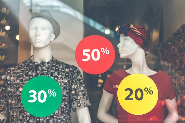 Schaufenster Sale