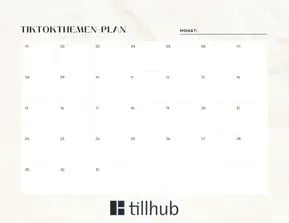 tiktok-3-Tillhub Social Media Planner Gastro leer