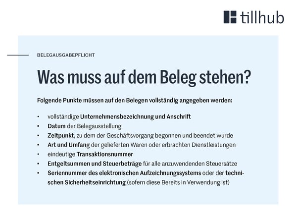 Belegausgabepflicht
