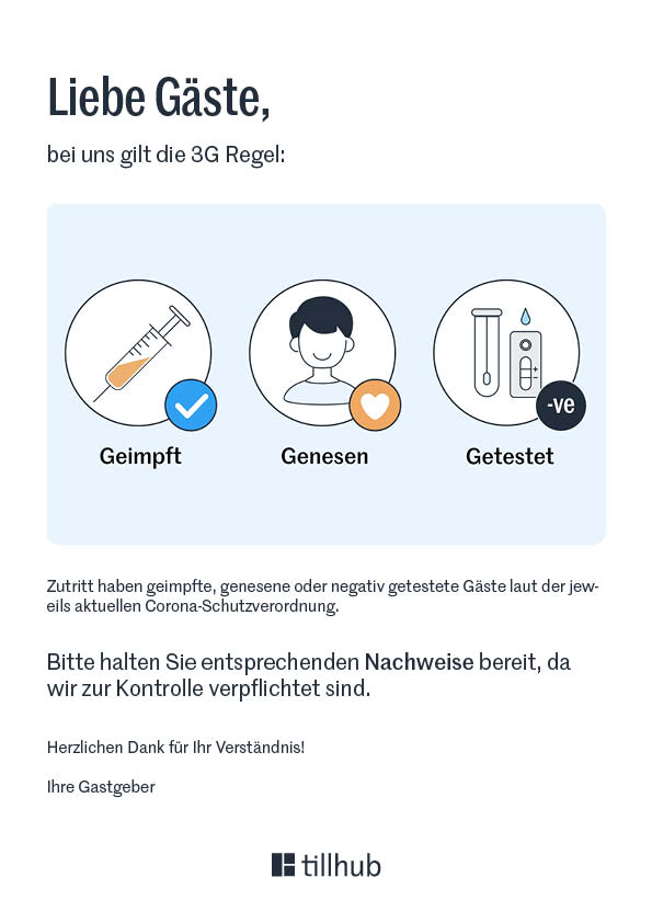 PDF-Vorlage Zutrittsregel 3G Sie-Form
